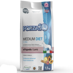 FORZA 10 DIET, MEDIUM Forza 10, Forza 10 Medium Diet, croccantini per cani, croccantini per cani forza 10, crocchette per cani, crocchette per cani forza 10, migliori crocchette per cani, cibo per cani forza 10, sacco crocchette per cani forza 10,