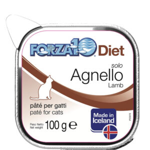 Forza 10 Gatto Umido Solo Diet, forza 10 gatto, forza 10 diet, cibo per gatti forza 10, forza 10 gusto agnello, gusto agnello,