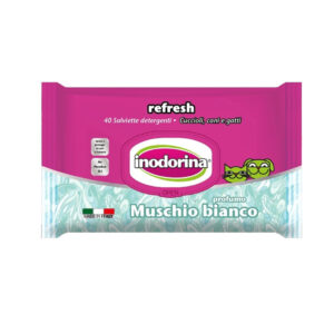 INODORINA REFRESH- Salviette Inodorina, Inodorina Refresh Muschio Bianco 40 pezzi
