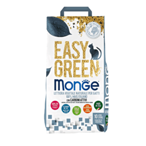 Monge Easy Green Carboni Attivi, lettiera con carboni attivi monge, monge lettiera,