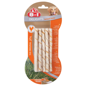 8in1 Delights Twisted Sticks al Pollo,