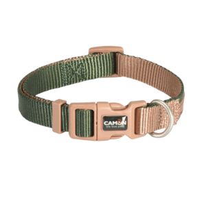 Camon collare cane in-nylon verde, collare cane,
