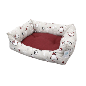 Leopet Cuccia Nataliazia Rodi con Babbi e Pinguini, cuccia con fantasie natalizie,