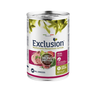 exclusion monoproteico vitello, exclusion monoprotein cane, Exclusion Noble Grain All Breeds Adult,