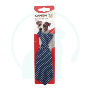 cravatta cane blu camon, camon cravatta cane,