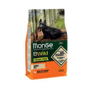monge bwilg grain free, monge crocchette cane adult, Monge Adult Anatra con patate,