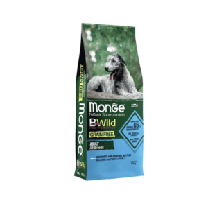 Monge B-Wild Adult All Breeds Grain Free Acciughe kg.12, monge bwil, monge all breeds, monge grain free,