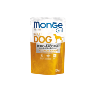 Monge Grill Adult Dog Pollo e Tacchino gr.100, monge adult dog grill,
