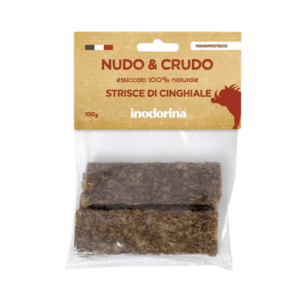 snack inodorina per cani, snack naturali per cani, snack di cinghiale per cani, inodorina nuso e crudo cinghiale,