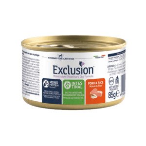 Exclusion Monoprotein Intestinal Maiale, Exclusion, umido per gatti,