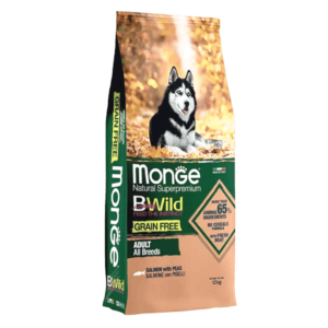 Monge Be Wild Adult All Breeds Salmone e Piselli, Monge,