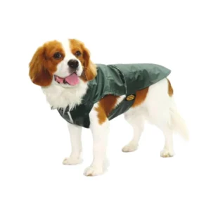 Fashion Dog Impermeabile in tela cerata Verde, impermeabile per cani di taglia media,