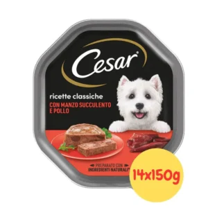 Cesar per Cani Ricette Classiche Manzo e Pollo,