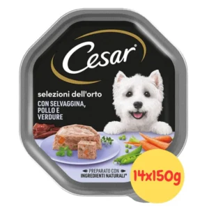 Cesar per cani ricetta selezioni dell'orto con selvaggina,