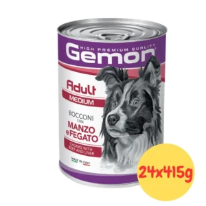 Monge Gemon Medium Adult Bocconi con Manzo e Fegato