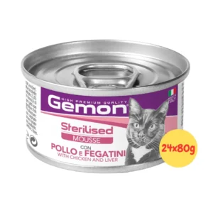 Gemon Adult Sterilised Mousse con Pollo e Fegatini